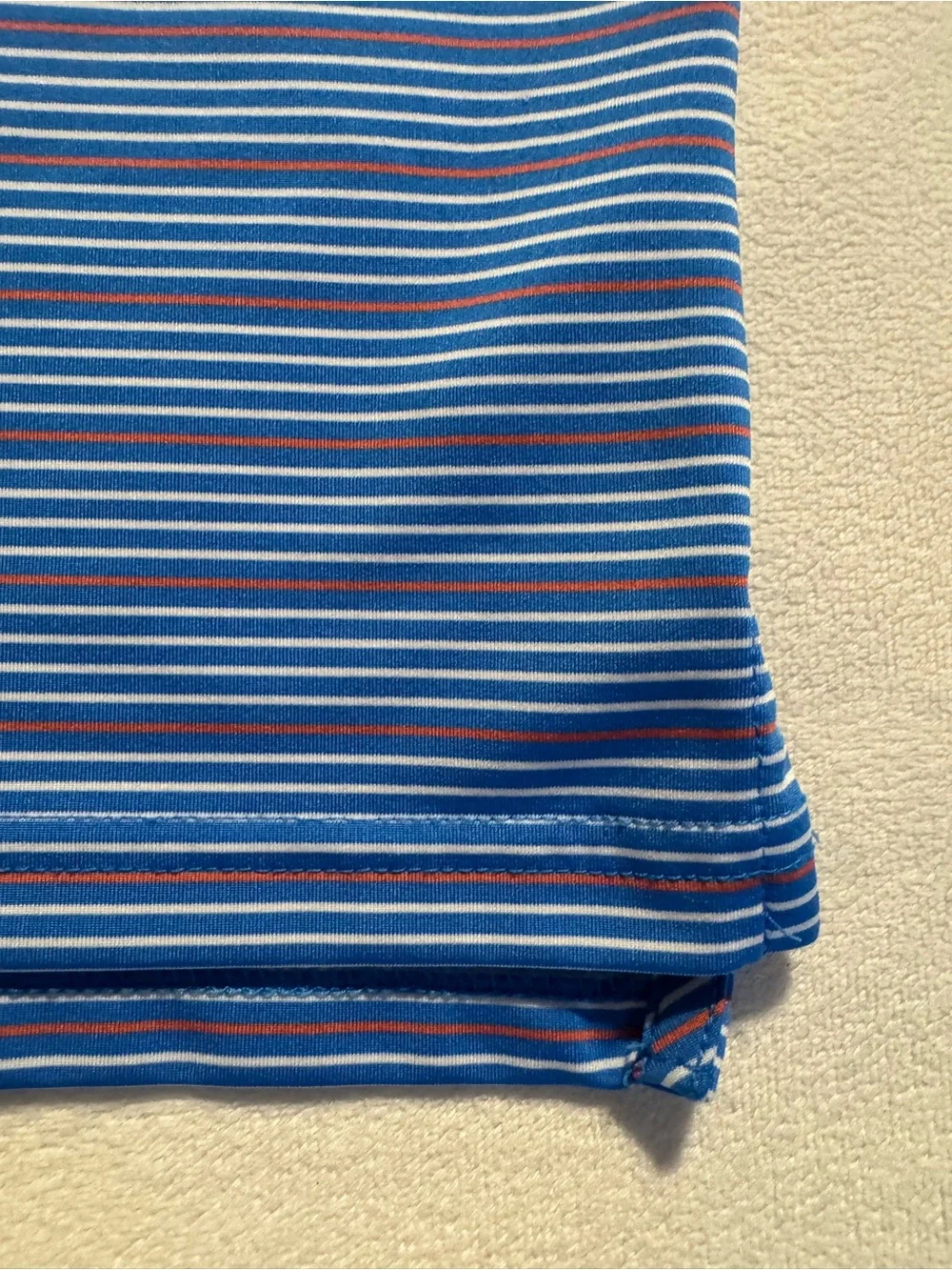 Vineyard Vines Blue Striped Button-Down Polo for Kids, size 8-10